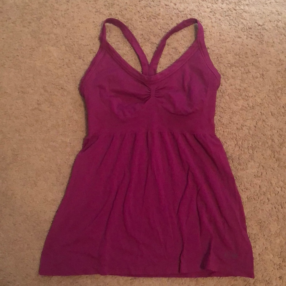 Champions Pink fitted baby doll workout tank M
